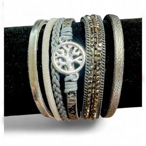 🍃Tree of Life Boho Multi-Strand Magnetic Wrap Bracelet 🍃
